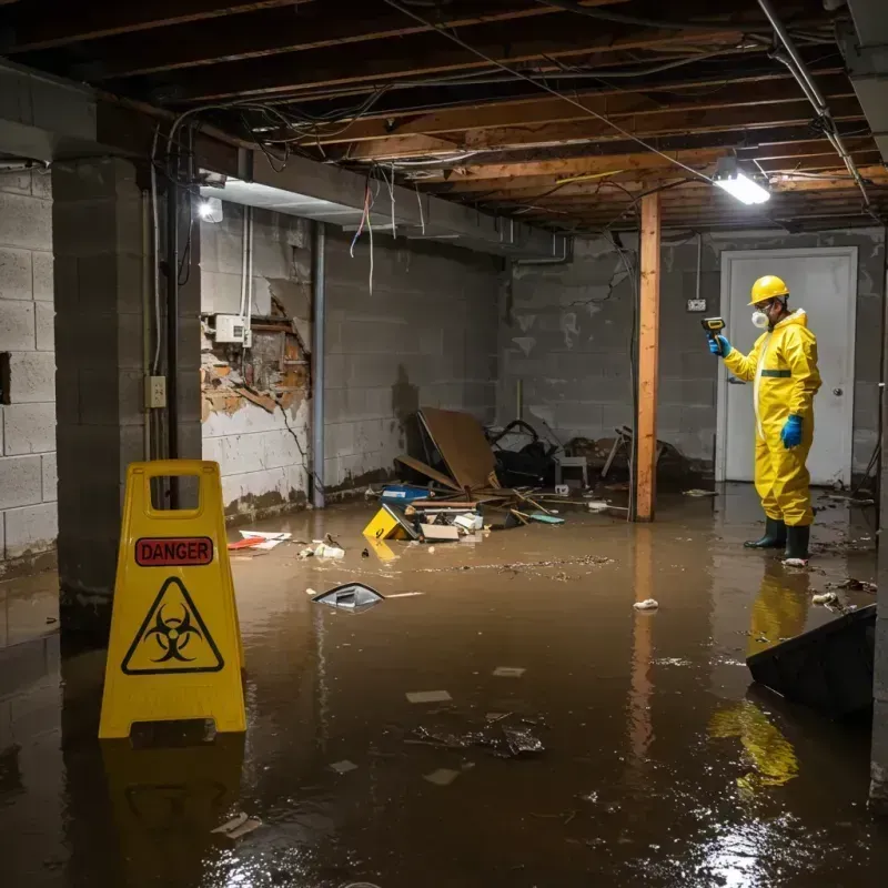 Flooded Basement Electrical Hazard in Cheyenne Wells, CO Property